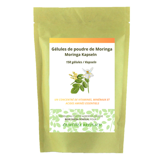 Poudre de moringa en capsules (150 unités)